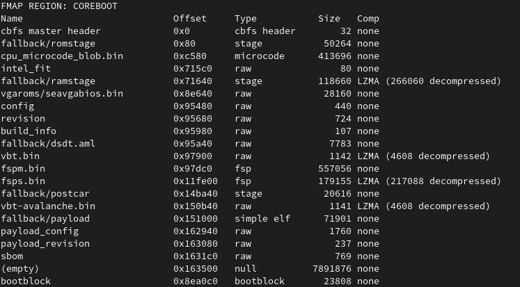 First SBoM Support in Open Source Firmware